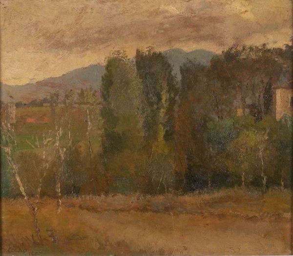 DOMENICO COLAO
Monteleone Calabro, 1881 - Roma, 1943 - Tramonto sui colli Albani, 1935...