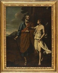 Angelo e San Giuseppe...  - Auction Dipinti, disegni, sculture e oggetti di antiquariato dal XV al XIX secolo - Bertolami Fine Art - Casa d'Aste