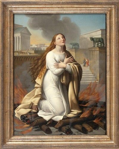 Sant'Agnese martire...  - Auction Dipinti, disegni e sculture dal XV al XIX secolo. - Bertolami Fine Art - Casa d'Aste