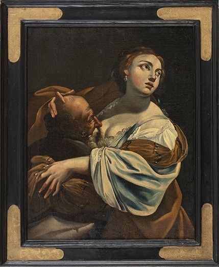 SEGUACE DI SIMON VOUET (Parigi, 1590 - 1649) : Carità romana (Cimone e Pero)...  - Auction Dipinti, disegni, sculture e oggetti di antiquariato dal XV al XIX secolo - Bertolami Fine Art - Casa d'Aste