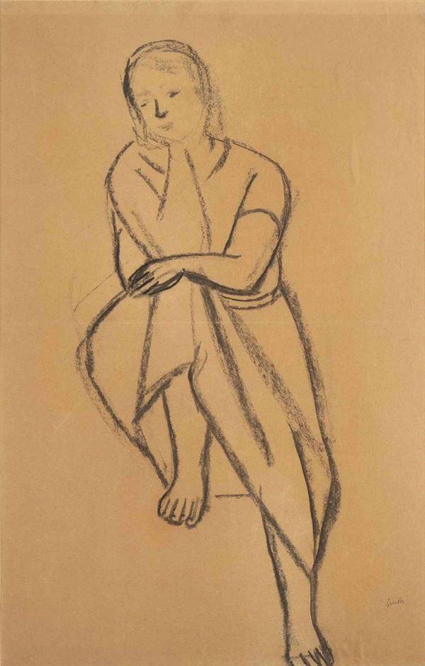 VIRGILIO GUIDI : Figura seduta, 1936...  - Asta Arte Moderna e Contemporanea, Pop Art, Grafica & Multipli d'Autore - Bertolami Fine Art - Casa d'Aste