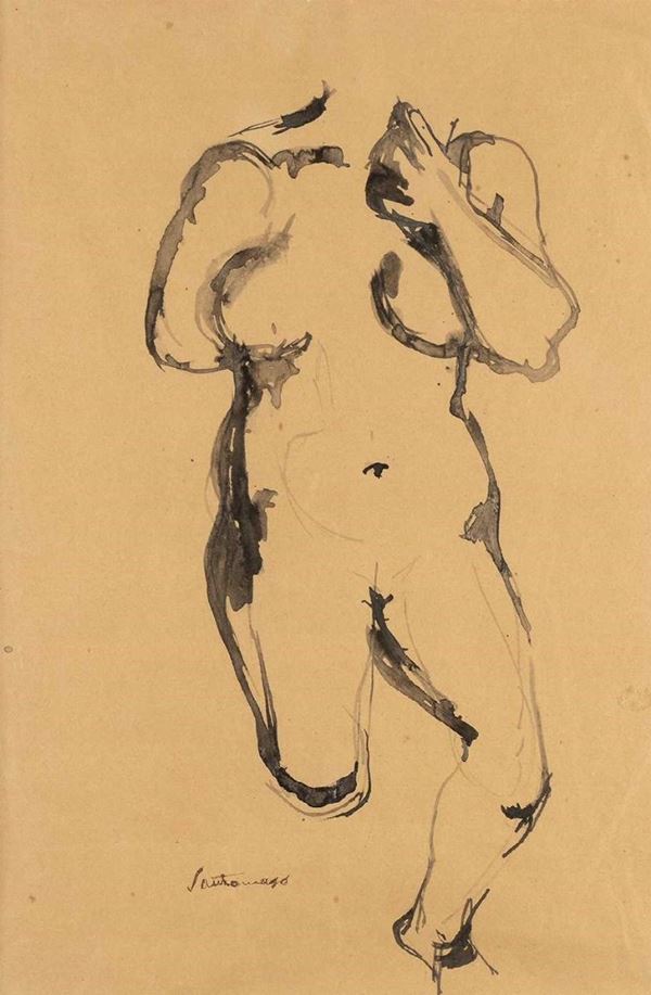 GIUSEPPE SANTOMASO
Venezia, 1907 - 1990 : Nudo...  - Asta Arte Moderna e Contemporanea, Pop Art, Grafica & Multipli d'Autore - Bertolami Fine Art - Casa d'Aste