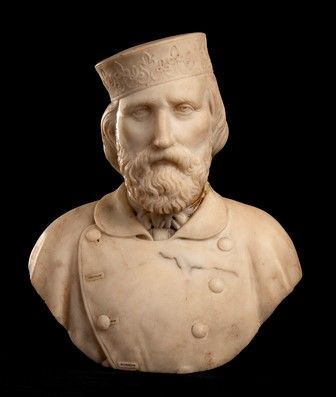 BUSTO DI GARIBALDI...  - Auction Arti Decorative del '900 - Bertolami Fine Art - Casa d'Aste