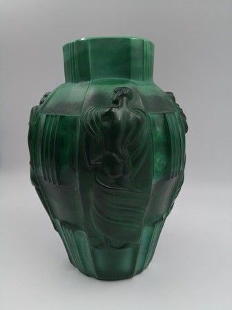 VASO MALACHITE (JADE GLASS), 1930...  - Asta Arti Decorative del '900 - Bertolami Fine Art - Casa d'Aste