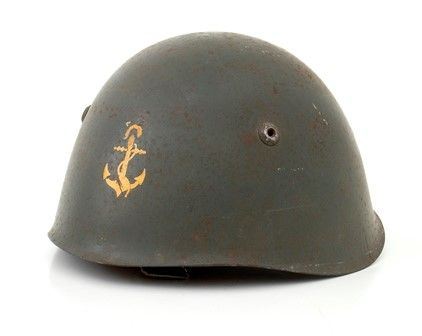 Italia, Regno, secondo quarto XX sec, Elmetto m. 33 della Regia Marina...