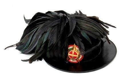Italia, Regno, inizi XX sec, Cappello da bersagliere da ufficiale della Riserva...