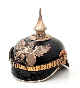 Germania, (Baden), ultimo quarto XIX sec,Pickelhaube  m. 1895 da truppa del gen...  - Auction Fashion & Luxury - Militaria e Ordini Cavallereschi - Memorabilia e Fotografia Antica - Bertolami Fine Art - Casa d'Aste