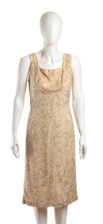 DELIA BIAGIOTTI 
ABITO RICAMATO CON PERLINE E PAILLETTES
Anni ‘60
...