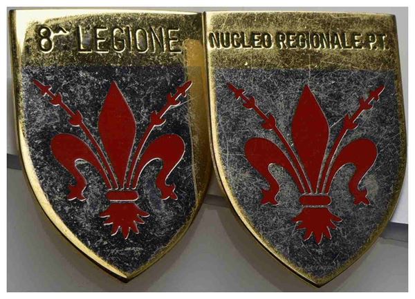 ITALIA. Distintivo. Guardia di Finanza Firenze 8° legione e Nucleo Regionale P....  - Auction Monete e medaglie moderne Italiane ed Estere - Bertolami Fine Art - Casa d'Aste