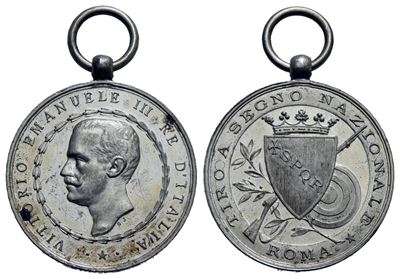 Regno D'italia. Vittorio Emanuele III (1900-1943). Medaglia Tiro a Segno Nazionale, Roma. Opus S....