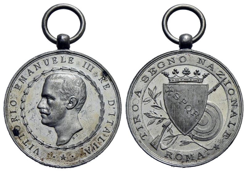 Regno D'italia. Vittorio Emanuele III (1900-1943). Medaglia Tiro a Segno Nazionale, Roma. Opus S....