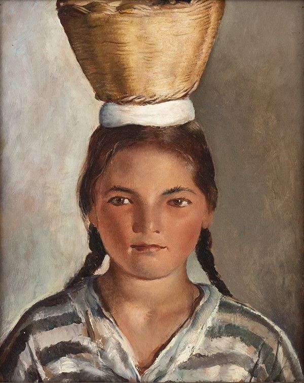 VIRGILIO GUZZI
Molfetta, 1902 - Roma, 1978 : Ragazza con cesta in testa, Anni ‘30...  - Asta ARTE MODERNA E CONTEMPORANEA DAL XIX AL XXI SECOLO Con una sezione dedicata all’arte a Roma tra le due guerre - Bertolami Fine Art - Casa d'Aste