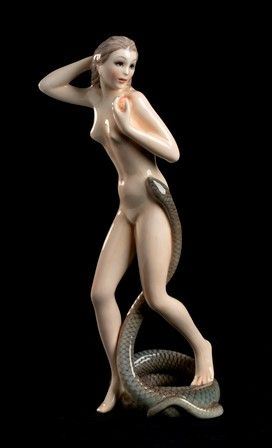 EVA CON SERPENTE...  - Auction Arti Decorative del '900 - Bertolami Fine Art - Casa d'Aste