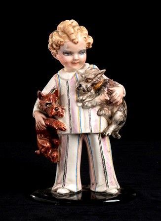 BIMBO CON CANI
...  - Asta Arti Decorative del '900 - Bertolami Fine Art - Casa d'Aste