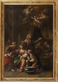 Gaetano Lapis (Cagli, 1706 - Roma, 1773) - Natività della Vergine...