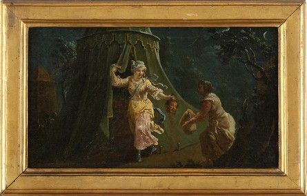 SCUOLA EMILIANA, PRIMA META&#8217; DEL XVI SECOLO : Giuditta con la testa di Oloferne...  - Asta Dipinti, disegni, sculture e oggetti di antiquariato dal XV al XIX secolo - Bertolami Fine Art - Casa d'Aste