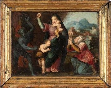 SCUOLA EMILIANA, FINE DEL XVI SECOLO / INIZIO DEL XVII SECOLO - Madonna del Soccorso...