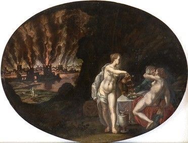 Lot e le figlie...  - Asta Dipinti, disegni, sculture e oggetti di antiquariato dal XV al XIX secolo - Bertolami Fine Art - Casa d'Aste