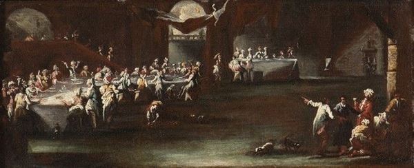 SCUOLA VENETA, SECONDA META&#8217; DEL XVIII SECOLO : Scena di Banchetto...  - Auction Dipinti, disegni, sculture e oggetti di antiquariato dal XV al XIX secolo - Bertolami Fine Art - Casa d'Aste