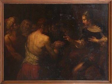 Giuseppe condotto di fronte al Faraone...  - Auction Dipinti, disegni, sculture e oggetti di antiquariato dal XV al XIX secolo - Bertolami Fine Art - Casa d'Aste