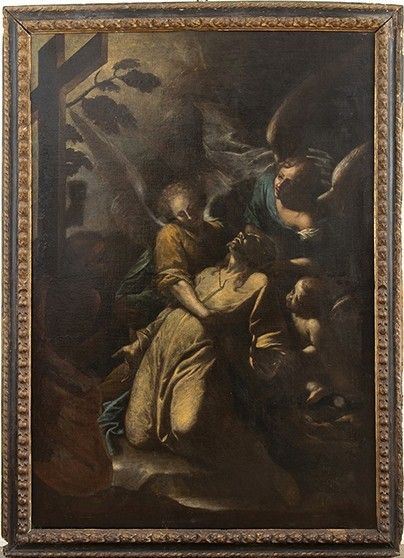 SCUOLA LOMBARDA, SECONDO QUARTO DEL XVII SECOLO - Orazione di Cristo nell'orto degli ulivi...