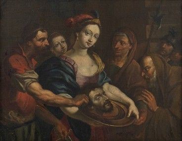 Salomè con la testa del Battista...  - Asta Dipinti, disegni, sculture e oggetti di antiquariato dal XV al XIX secolo - Bertolami Fine Art - Casa d'Aste