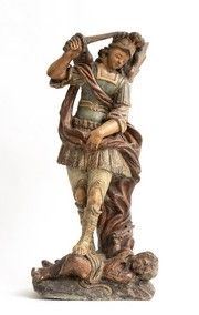 San Michele Arcangelo...  - Auction Dipinti, disegni, sculture e oggetti di antiquariato dal XV al XIX secolo - Bertolami Fine Art - Casa d'Aste