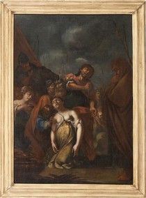 PIER DANDINI (Firenze, 1646 - 1712) : Sacrificio di Ifigenia...  - Asta Dipinti, disegni, sculture e oggetti di antiquariato dal XV al XIX secolo - Bertolami Fine Art - Casa d'Aste