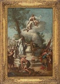 Sacrificio di Ifigenia a Diana alla presenza di Agamennone...  - Asta Dipinti, disegni, sculture e oggetti di antiquariato dal XV al XIX secolo - Bertolami Fine Art - Casa d'Aste