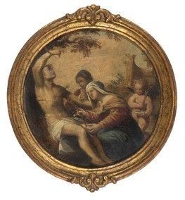 SCUOLA CENTRO-ITALIANA, XVIII  SECOLO : San Sebastiano curato dalle pie donne...  - Asta Dipinti, disegni, sculture e oggetti di antiquariato dal XV al XIX secolo - Bertolami Fine Art - Casa d'Aste