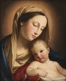 Giovanni Battista Salvi Sassoferrato : Madonna con Bambino...  - Auction Dipinti, disegni, sculture e oggetti di antiquariato dal XV al XIX secolo - Bertolami Fine Art - Casa d'Aste