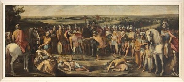 CERCHIA DI GIUSEPPE CESARI, DETTO IL CAVALIER D'ARPINO (Arpino, 1568 - Roma, 1640) : Combattimento fra gli Orazi e i Curiazi, copia dell'affresco nel Salone del Pal...  - Auction Dipinti, disegni, sculture e oggetti di antiquariato dal XV al XIX secolo - Bertolami Fine Art - Casa d'Aste