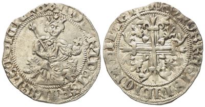 Napoli. Regno di Napoli. Roberto D'angiò (1309-1343). Gigliato. Ag; 3,95gr. Pannuti e Riccio 2. B...