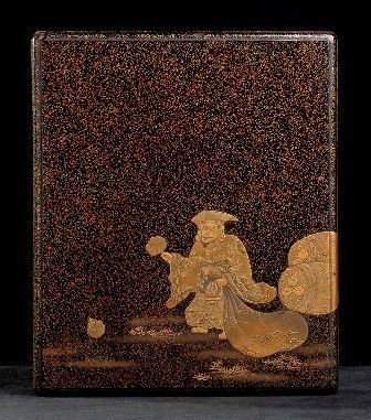 SCATOLA DA SCRITTURA IN LEGNO LACCATO E DORATO, SUZURIBAKO
Giappone, periodo Ed...  - Auction Arte Asiatica e Bonsai - Bertolami Fine Art - Casa d'Aste