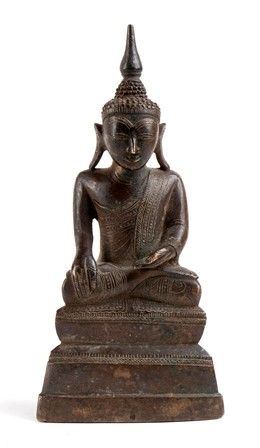 SCULTURA DI BUDDHA IN BRONZO
Birmania, XIX secolo...