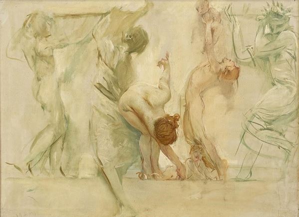 GIULIO ARISTIDE SARTORIO
Roma, 1860 - 1932 : Studio per decorazione del fregio del Parlamento, 1908 circa...  - Auction ARTE MODERNA E CONTEMPORANEA DAL XIX AL XXI SECOLO Con una sezione dedicata all’arte a Roma tra le due guerre - Bertolami Fine Art - Casa d'Aste