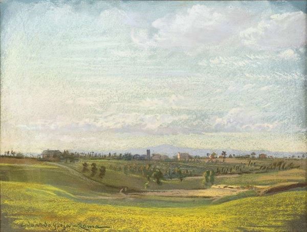 EDOARDO GIOJA
Roma, 1862 - Londra, 1937 : Paesaggio campestre...  - Asta ARTE MODERNA E CONTEMPORANEA DAL XIX AL XXI SECOLO Con una sezione dedicata all’arte a Roma tra le due guerre - Bertolami Fine Art - Casa d'Aste