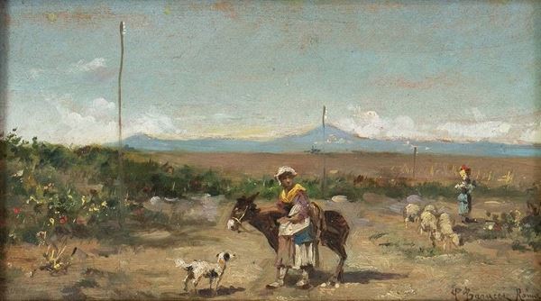 PIETRO BARUCCI
Roma, 1845 - 1917 : Paesaggio campestre...  - Asta ARTE MODERNA E CONTEMPORANEA DAL XIX AL XXI SECOLO Con una sezione dedicata all’arte a Roma tra le due guerre - Bertolami Fine Art - Casa d'Aste