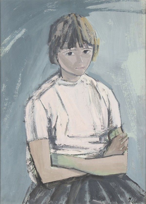 MARIA LAI
Ulassai, 1919 - Cardedu, 2013 : Ritratto di giovane ragazza, Anni ‘60...  - Auction ARTE MODERNA E CONTEMPORANEA DAL XIX AL XXI SECOLO Con una sezione dedicata all’arte a Roma tra le due guerre - Bertolami Fine Art - Casa d'Aste