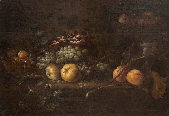 PIERRE VAN BOUCLE (Anversa, 1610 - Parigi, 1673), ATTRIBUITO - Natura morta di frutta...