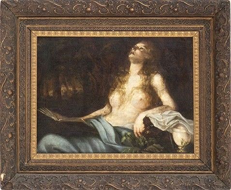 Maria Maddalena...  - Auction Dipinti, disegni, sculture e oggetti di antiquariato dal XV al XIX secolo - Bertolami Fine Art - Casa d'Aste