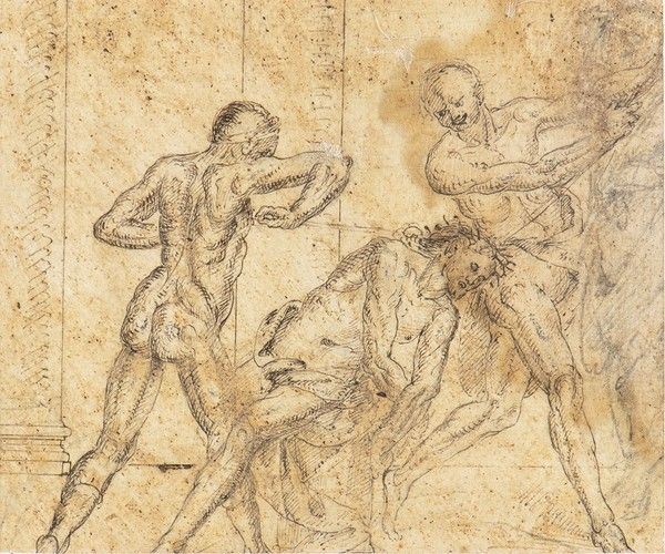 Recto:  Flagellazione di Cristo
Verso: Flagellazione di Cristo
Coppia di disegn...