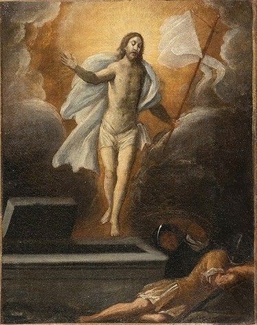 AMBITO DI ANDREA DONDUCCI, DETTO IL MASTELLETTA (Bologna, 1575 - 1655) - Resurrezione di Cristo...