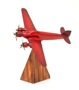 Modello di aereo in legno di SM 79...  - Asta Fashion & Luxury, Gioielli, Memorabilia, Militaria, Medaglie e Ordini Cavallereschi - Bertolami Fine Art - Casa d'Aste