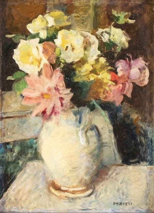 Cesare Peruzzi
Montelupone, 1894 - (?) 1995 : Vaso di fiori...  - Asta ARTE MODERNA E CONTEMPORANEA DAL XIX AL XXI SECOLO Con una sezione dedicata all’arte a Roma tra le due guerre - Bertolami Fine Art - Casa d'Aste