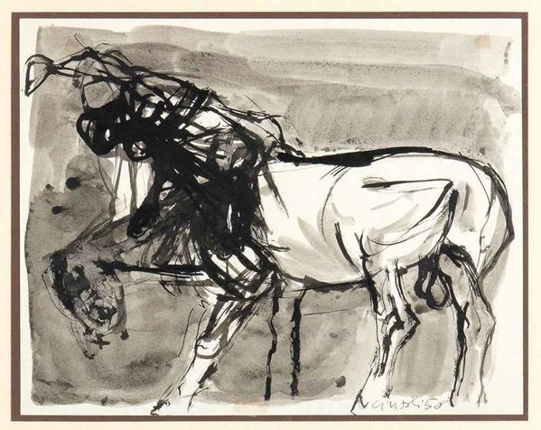 CLAUDIO CINTOLI
Imola, 1935 - Roma, 1978 : Cavallo, 1958...  - Auction ARTE MODERNA E CONTEMPORANEA DAL XIX AL XXI SECOLO Con una sezione dedicata all’arte a Roma tra le due guerre - Bertolami Fine Art - Casa d'Aste