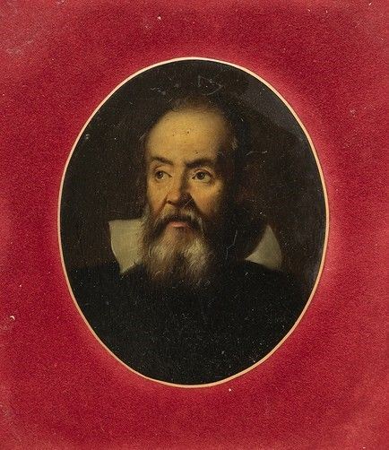 Artista anonimo, XVIII - XIX secolo - Ritratto di Galileo Galilei...