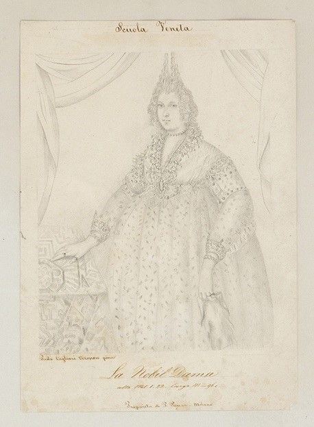 Ritratto di gentildonna, copia da Francesco Montemezzano...