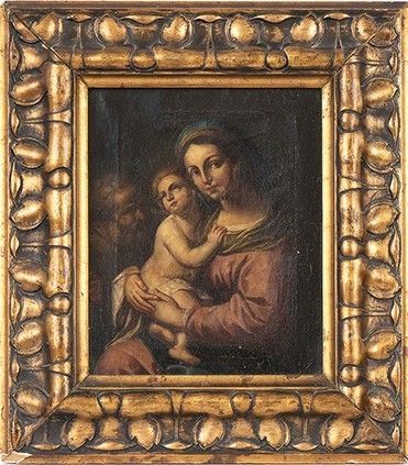 ARTISTA DEL XIX SECOLO NEI MODI DI RAFFAELLO : Sacra Famiglia...  - Asta Dipinti, disegni, sculture e oggetti di antiquariato dal XV al XIX secolo - Bertolami Fine Art - Casa d'Aste