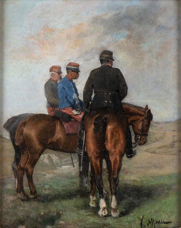 FRANCESCO MANCINI detto LORD
Napoli, 1830 - 1905 : Soldati a cavallo...  - Auction ARTE MODERNA E CONTEMPORANEA DAL XIX AL XXI SECOLO Con una sezione dedicata all’arte a Roma tra le due guerre - Bertolami Fine Art - Casa d'Aste